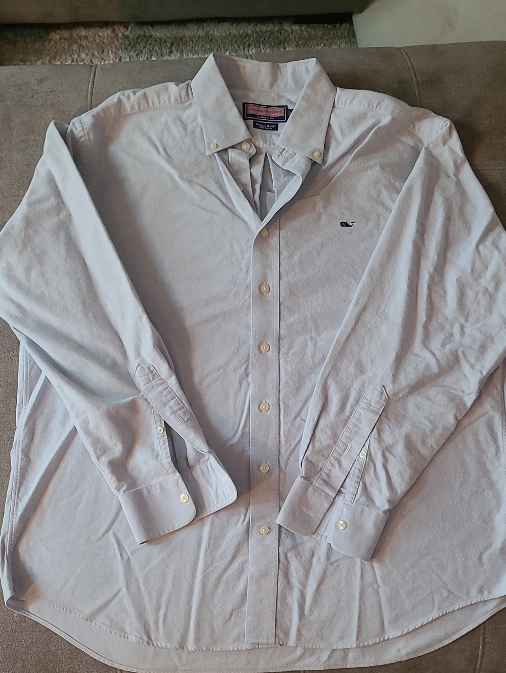 Vineyard Vines Light Blue Long-Sleeve Button-Down Shirt - Men's